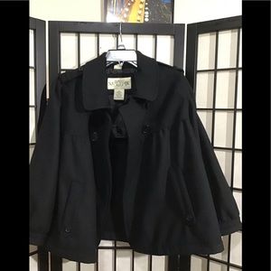 New York Classics Black Women Pea Coat